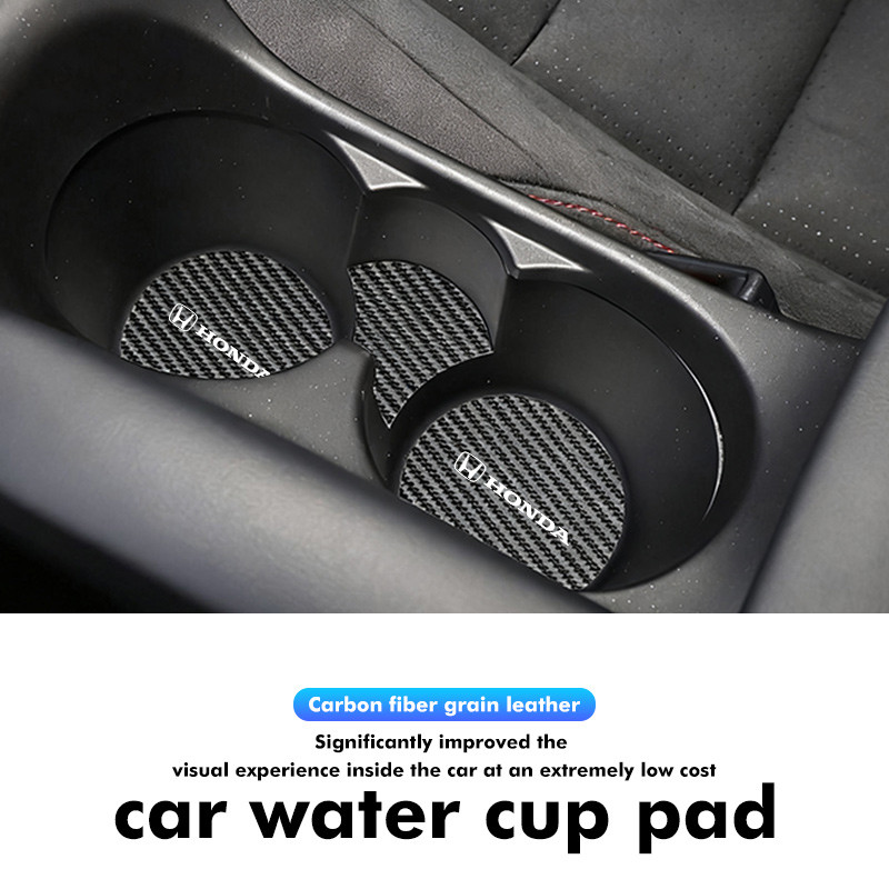 2 Chiếc Ô Tô Cốc Miếng Lót Nước Chất Lượng Cao Coaster Cốc Nước Ghế Chống Trơn Trượt Thảm Cho Xe Hon