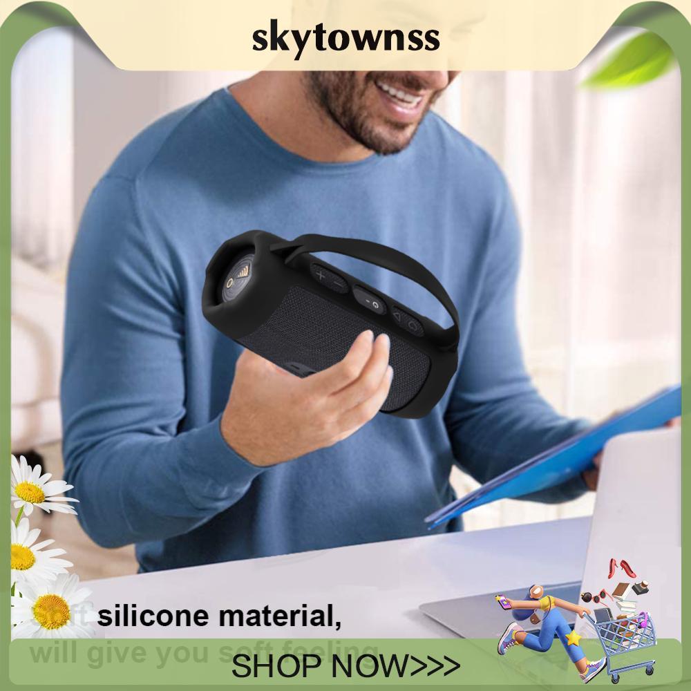 Ốp Lưng Silicon Chống Thấm Nước Bảo Vệ Da Chống Sốc Có Dây Đeo Vai Cho JBL Charge 5 Wi-Fi & JBL Char