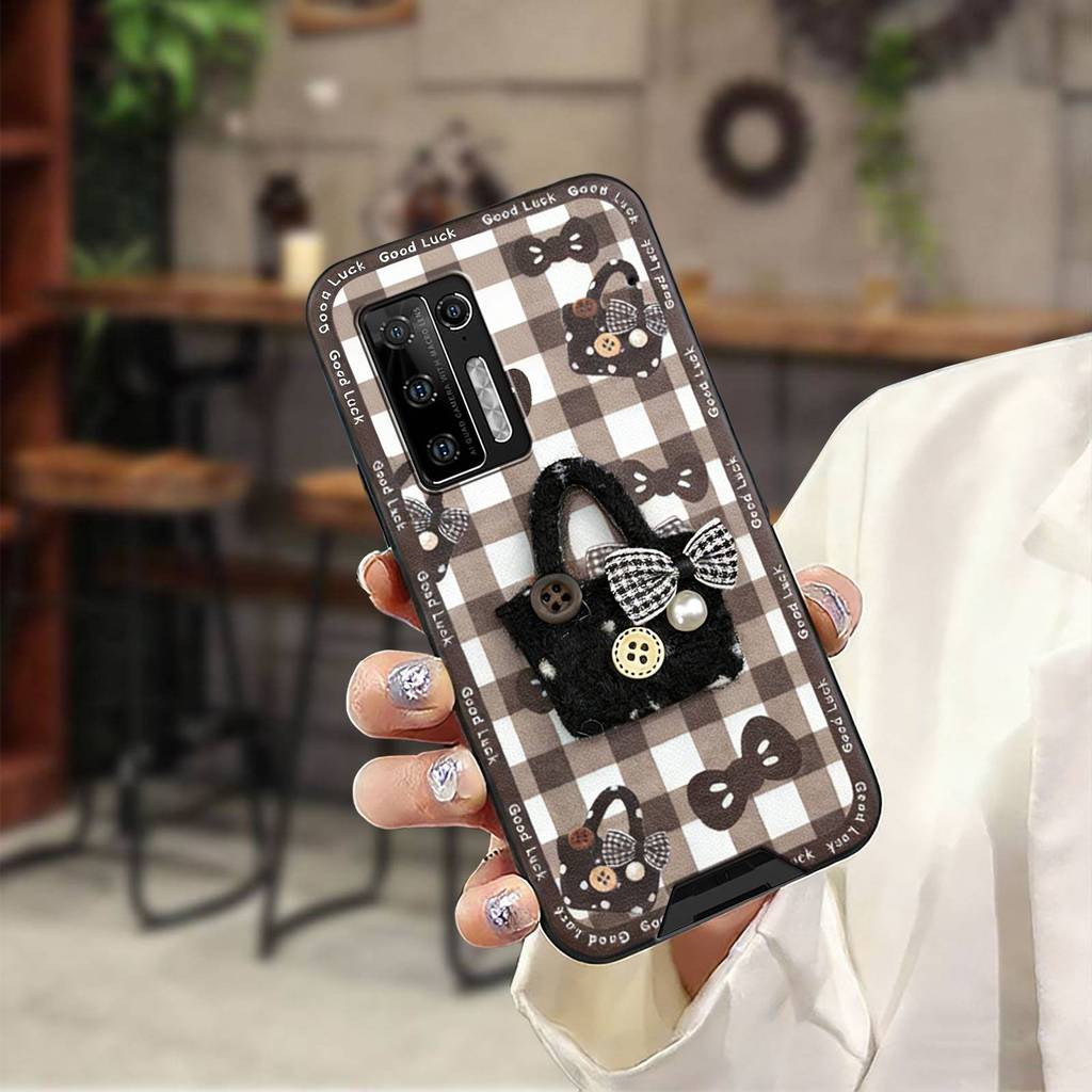 Ốp Điện Thoại Thêu Silicon Cho Doogee S97 Pro Túi Điện Thoại Vải Miếng Dán Bảo Vệ Chống Bụi Bẩn TPU 