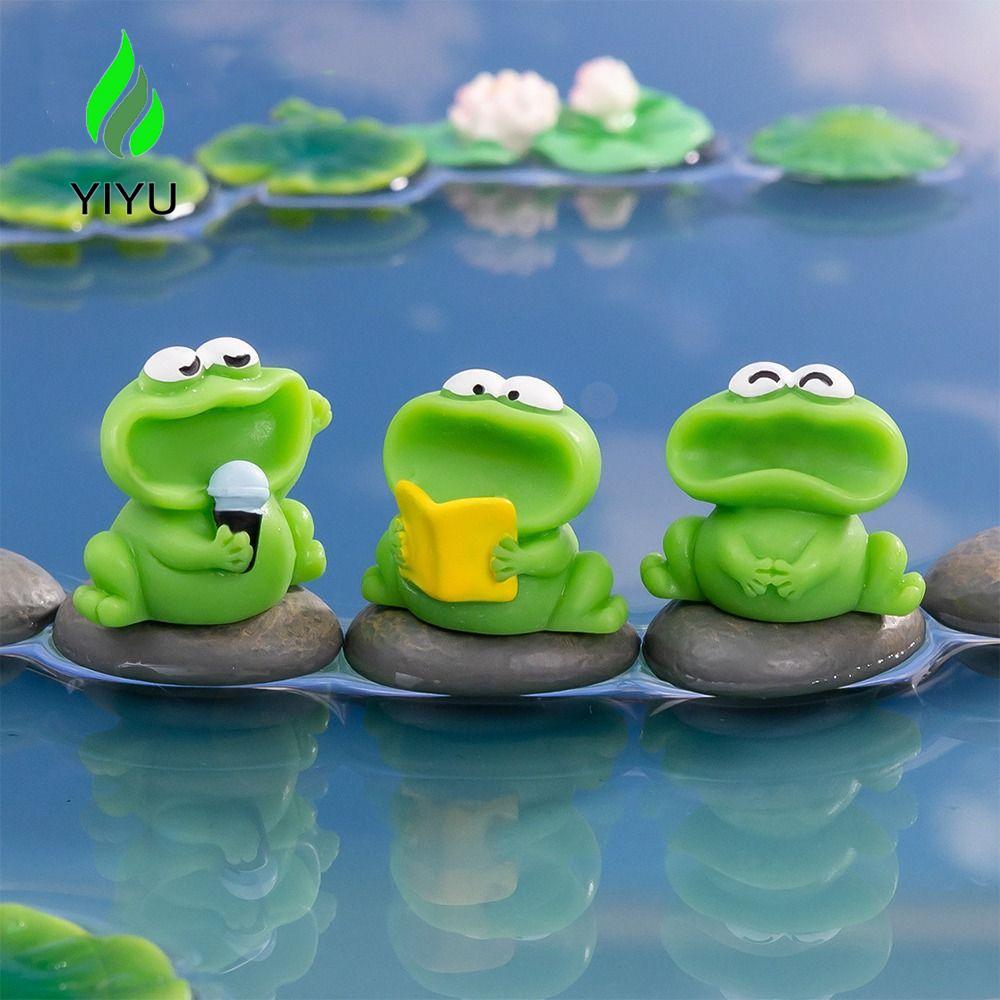 YIYU Big Mouth Hợp xướng Ếch Bức tượng, Phim hoạt hình DIY Big Mouth Ếch Tượng, Quà tặng trẻ em Đồ t