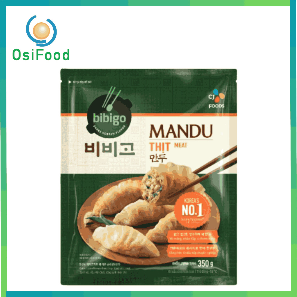 Bánh Mandu Bibigo CJ nhân thịt 350g