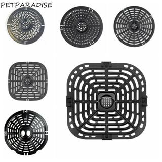 Chảo chiên không khí PETPARADISE, Thảm chiên không khí chống dính vuông, Lớp phủ dễ dàng làm sạch Lớp phủ tách thực phẩm tròn cấp thực phẩm Bộ chia nấu ăn Nhà bếp