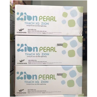 [THÙNG 6 GÓI x 2KG] Trân châu 3Q giòn Zion - Đen- Trắng Topping