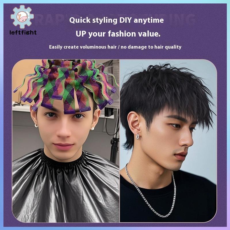 TRÁI 18 / 28 Cái Magic Heatless Water Wave Hair Curler Họa Tiết Tự Động Cán Thanh Tạo Kiểu Tóc Sóng 