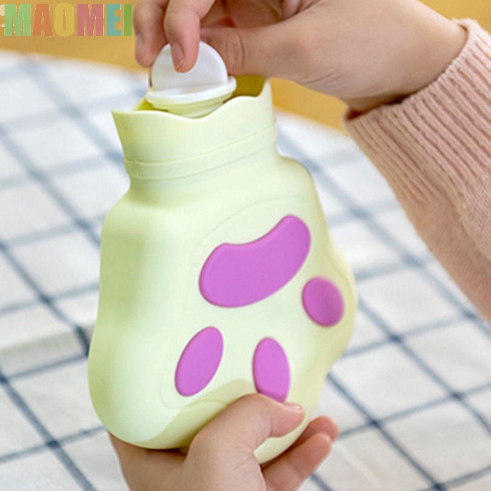MAOMEI Túi đựng nước nóng bằng silicon MAOMEI, Túi nước ấm hoạt hình 450 ML, Túi đựng nước ấm chân d