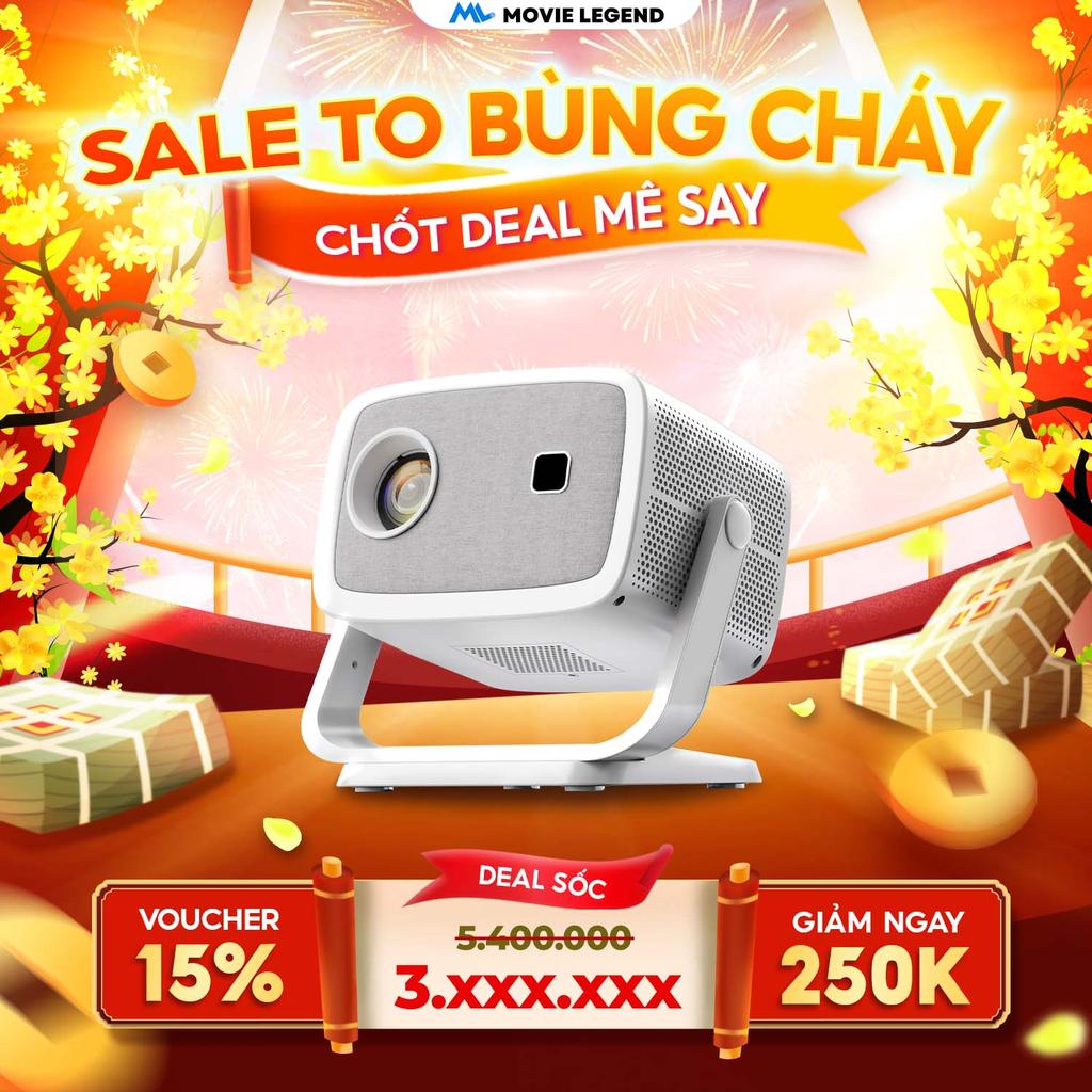 [ NEW 2026 ] Máy Chiếu M10 Pro - Máy Chiếu Movie Legend, Máy Chiếu Full HD