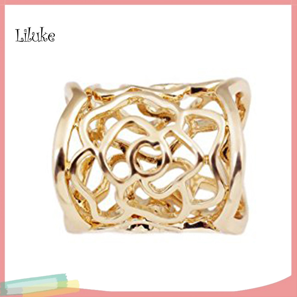 LK Hoa Hồng Rỗng Hợp Kim Nữ Khăn Choàng Khóa Vòng Kẹp Trang Sức