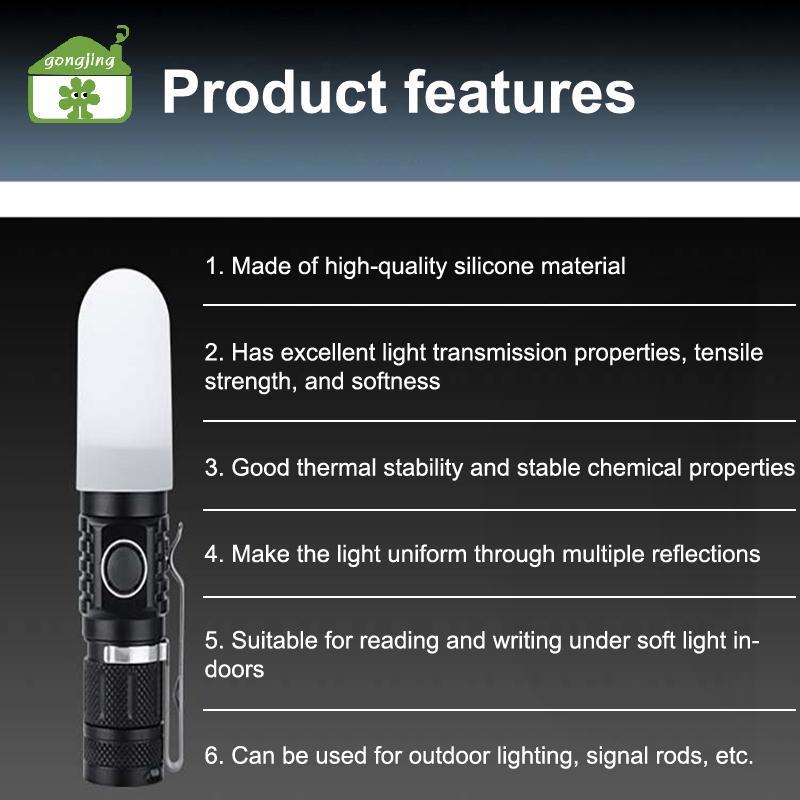 [Gong] 2 Chiếc Đèn Pin Co Giãn Silicon Chụp Đèn Cho SP31 SP35 IF22A C8G IF25A SP36 S2 C8 EA01 TS21 Q