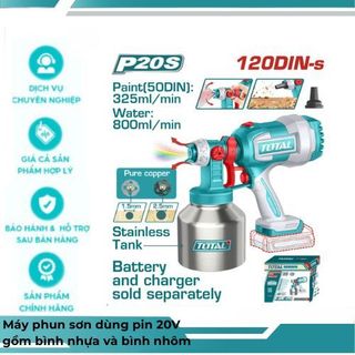 MÁY PHUN SƠN DÙNG PIN TOTAL 20V TSGLI2001 TSGLI2003)