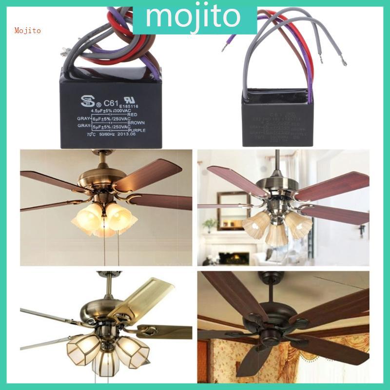 Tụ điện quạt trần Mojito CBB61 4 5 + 6 + 5UF 4 5 + 6 + 6UF 5 + 5 + 5UF 4 + 4 + 2 5UF 4 + 5 + 6UF 5 D