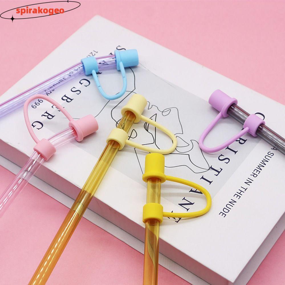 SPIRAKOGEO Ống Hút Topper, Niêm Phong Tốt Ống Hút Chống Bụi, Nắp Bảo Vệ Nhỏ Gọn 8 Mm Ống Hút Đầu Nắp