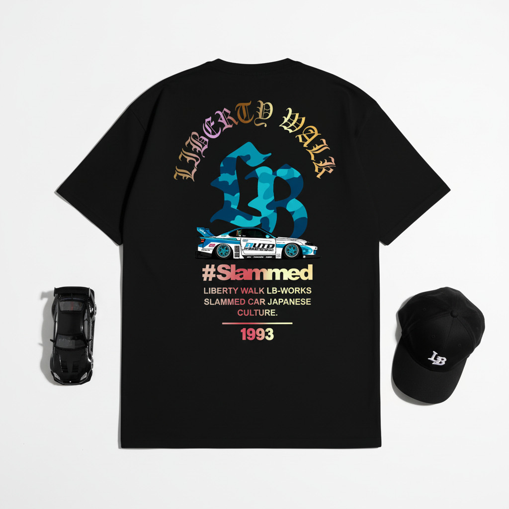 Áo Thun Unisex Mùa Hè JDM LBWK SLAMMED Nissan Silvia S15 - Còn Hàng