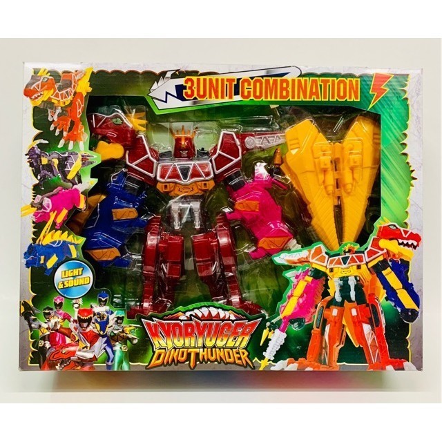 Hộp lắp ráp siêu nhân thú điện long DX Zyuden Sentai Kyoryuger - SIÊU NHÂN KHỦNG LONG CHIẾN ĐỘI ĐIỆN