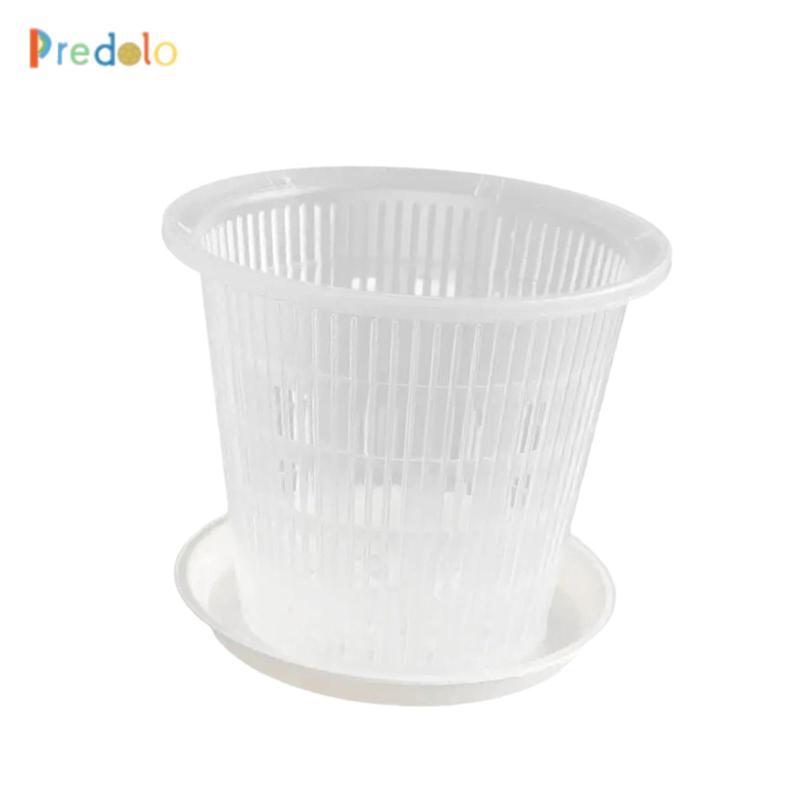 Chậu hoa lan trong suốt Khay tự tưới nước Chậu hoa bằng nhựa trong nhà ngoài trời cho hoa lan