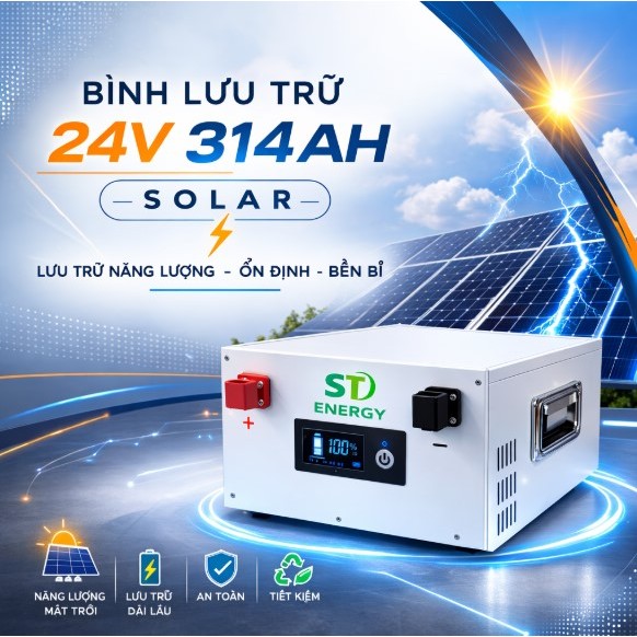 Thiết bị lưu trữ điện Soyer Tech Power 25.6V 314Ah – Dùng Cho Hệ NLMT 24V 314AH SOLAR HOÀNG KHANG
