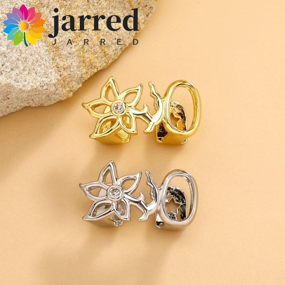 JARRED Đôi Rỗng Hoa Grillz, Bóng Răng Grillz, Mới Bạc Đồng Vintage Hình Dạng Không Đều Răng Nướng Co