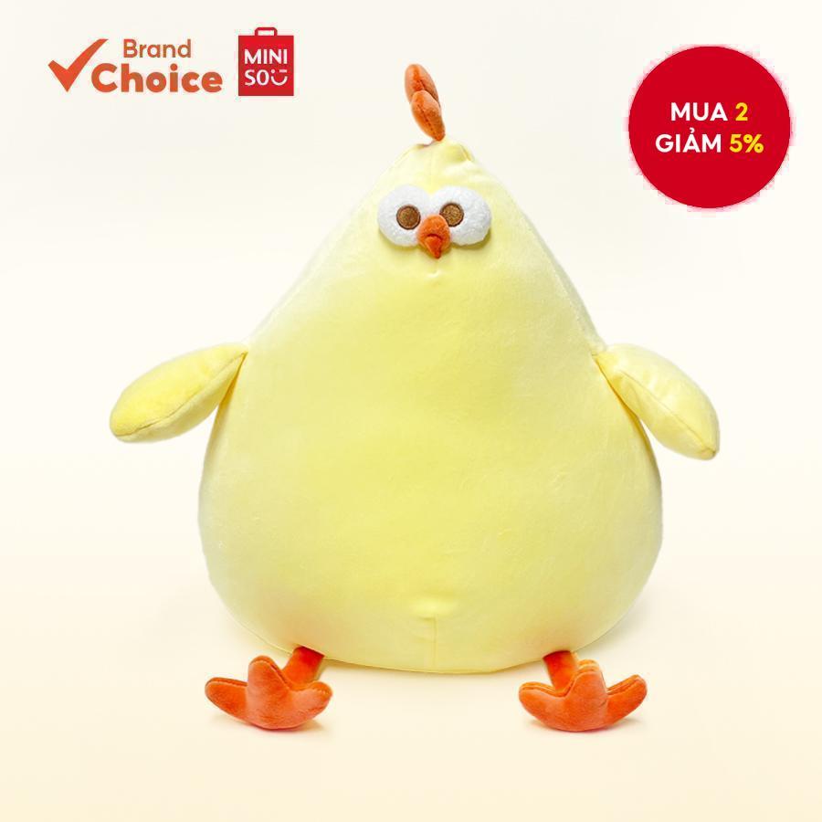 MINISO  Dòng sản phẩm dundun - Gà bông mềm mại, dễ thương & đáng yêu dundun kích thước 29cm x 35cm
