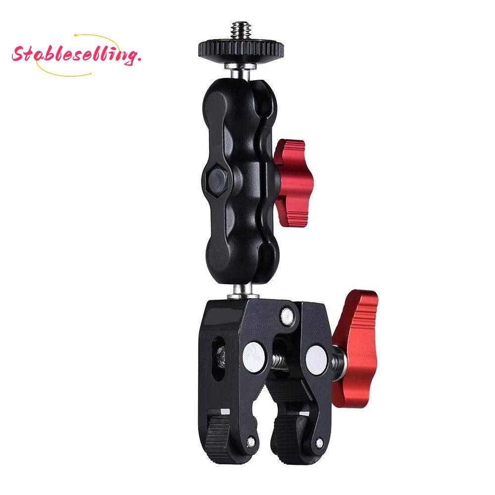 Giá đỡ siêu kẹp, Magic Arm 3 / 8 "-16 Giá đỡ kẹp Camera, 360 chuyên nghiệp° Bộ chuyển đổi đầu bi 1 /