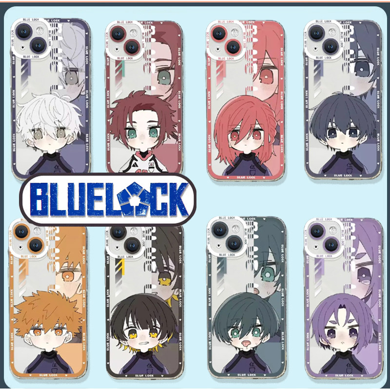 Anime Blue Lock Vỏ Điện Thoại Cho IPhone 17 AIR 17 11 15 Pro Max Plus Ốp Lưng Silicon Mềm Trong Suốt