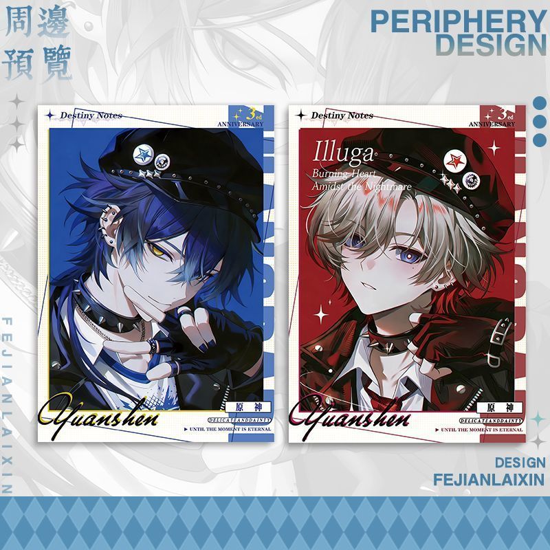 [Bota Shop] Yuanshen Ye Luoya Filins Wendy Lorne Anime Game High-Value Polaroid Photocard Quà tặng H
