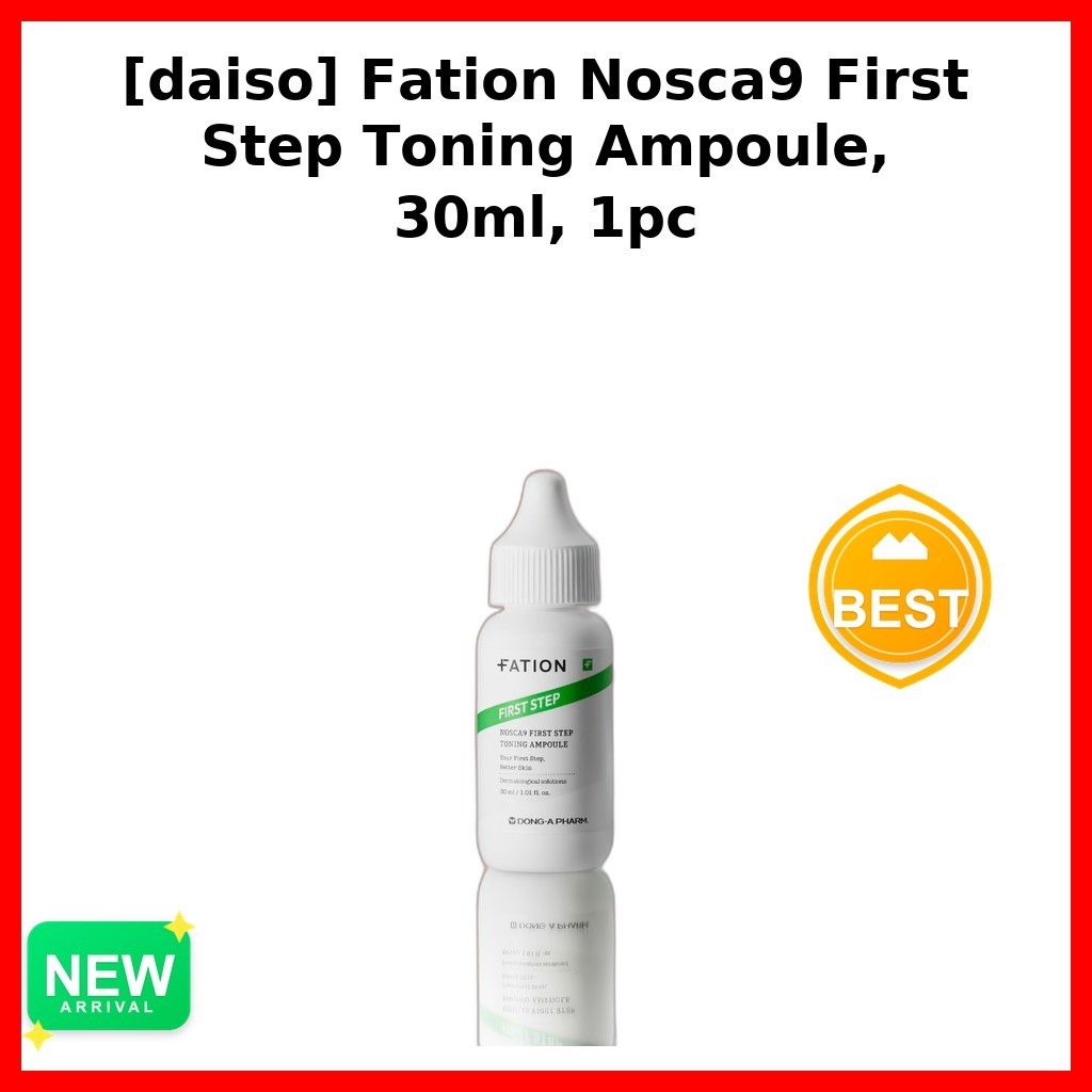 [daiso] Fation Nosca9 First Step Toning Ampoule, 30ml, 1 cái / Ampoule Hàn Quốc / Cân bằng da / Chín