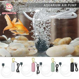 Máy nén khí PWSEND 1 chiếc, Phụ kiện bể cá nhỏ Mini Máy bơm không khí oxy, Máy tạo oxy máy sục khí USB di động 5V 1W bền bỉ