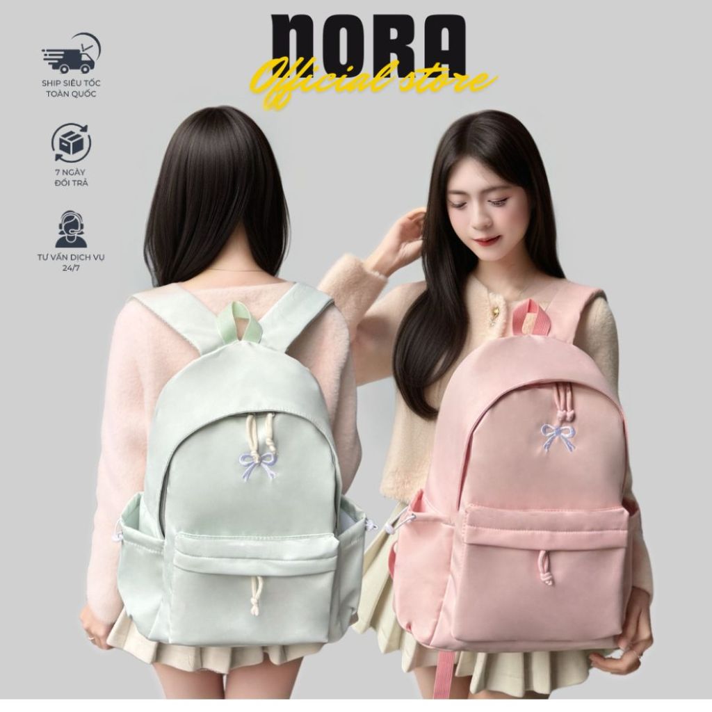 Balo NORA BRAND - Balo NORA 1 đi học màu pastel xinh xắn