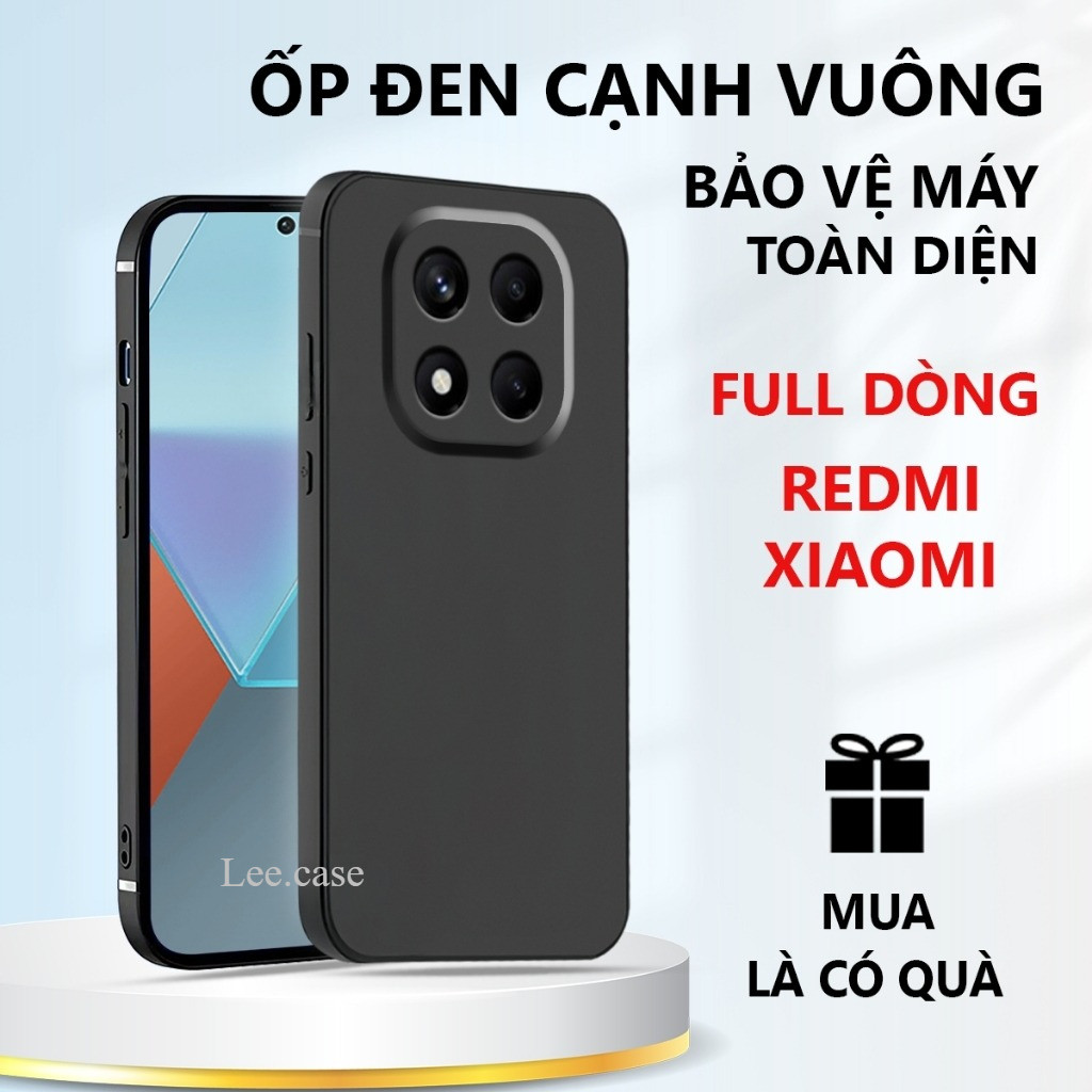 Ốp lưng Tpu đen Redmi Note 11 11 Pro 12 12 Pro 12 Turbo 13 13 Pro/14C 13 13C 12 12C 10C 9A 9C A5 Tur