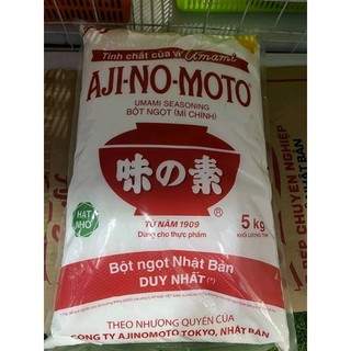 CHÍNH HÃNG FULL VAT nguyên thùng 4 gói Bột Ngọt Ajinomoto Hạt Nhỏ 5kg/Gói
