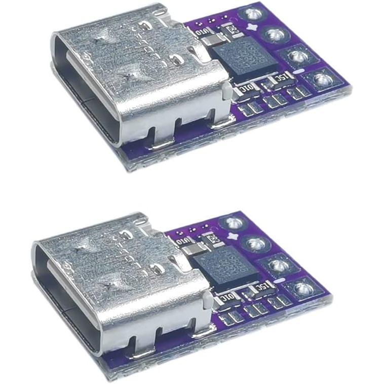 Mô-đun kích hoạt Delinx 2PC USB-C Type-C PD hỗ trợ đầu ra PD 2.0 3.0 DC 5, 9, 12, 15, 20 Volts 100W 