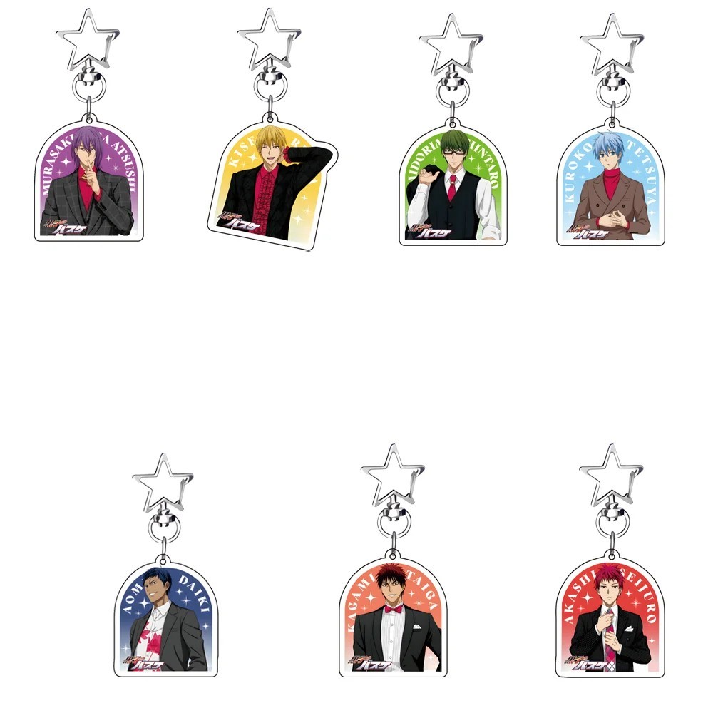 Móc khóa Anime Kurokos Basketball Tuyển thủ vô danh Kuroko no Basket Acrylic Akashi Kise Aomine tran