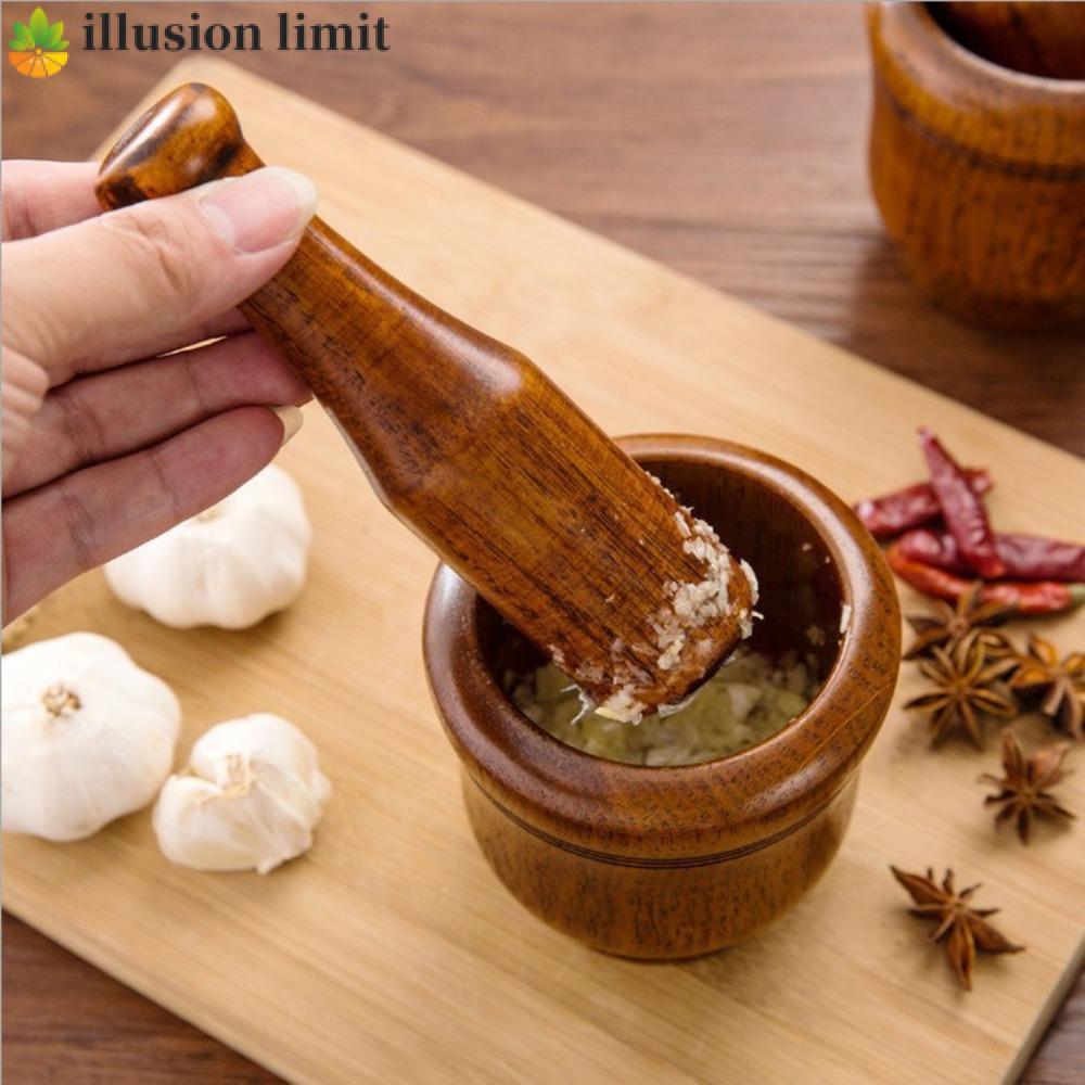 ILLUSION LIMIT Mortar Pestle Set Gia vị gia đình tự nhiên
