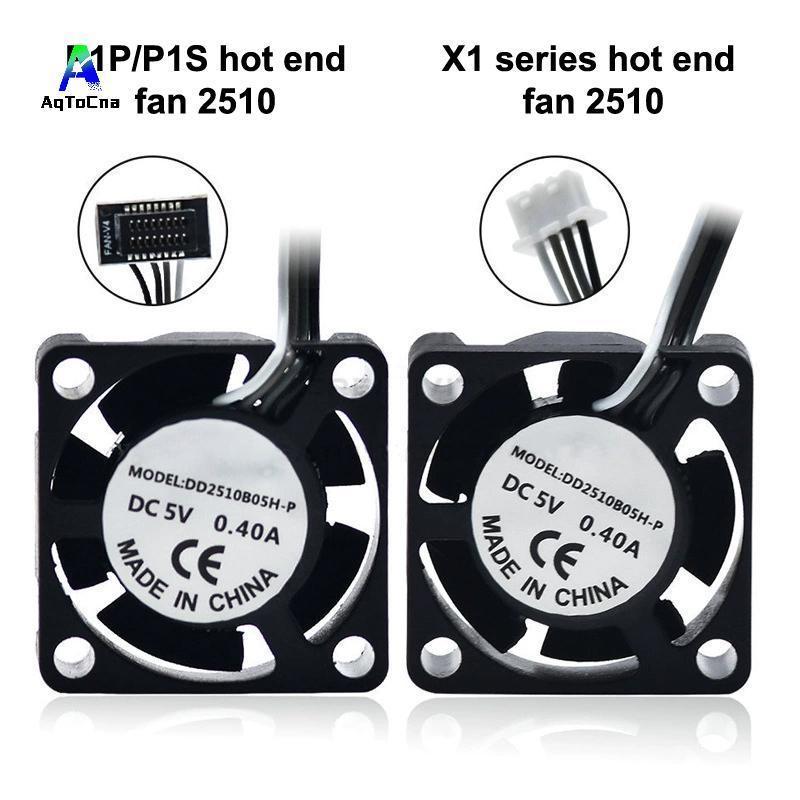 (AqToCna) 2510 Quạt Cho Bambu Lab X1 / P1 Quạt Làm Mát Hotend Có Cáp Quạt Làm Mát Nhanh Cho Bambu X1