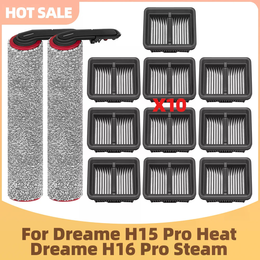 Tương Thích Cho Dreame H15 Pro Heat / Dreame H16 Pro Hơi Nước Hút Chân Không Con Lăn Bàn Chải Lọc Ph