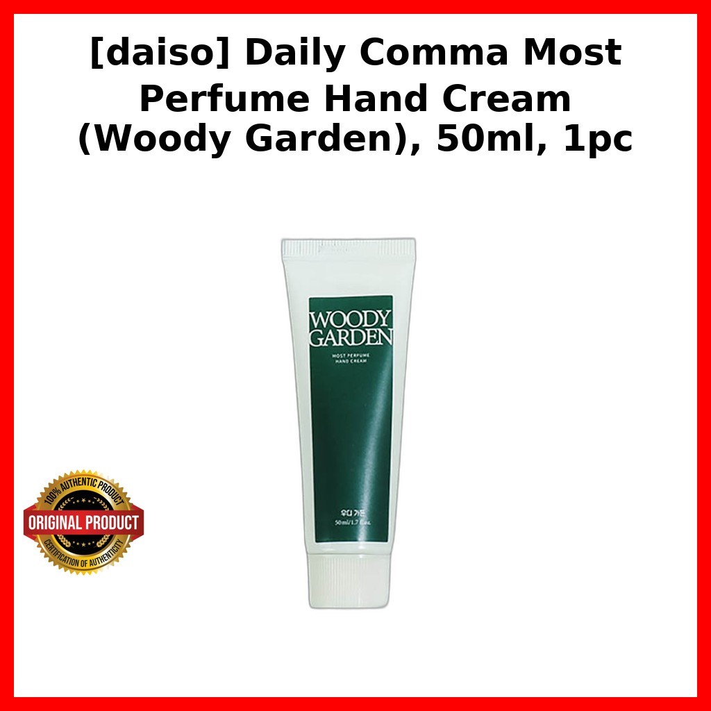 [daiso] Daily Comma Most Perfume Hand Cream (Woody Garden), 50ml, 1pc / Kem dưỡng tay Hàn Quốc của S