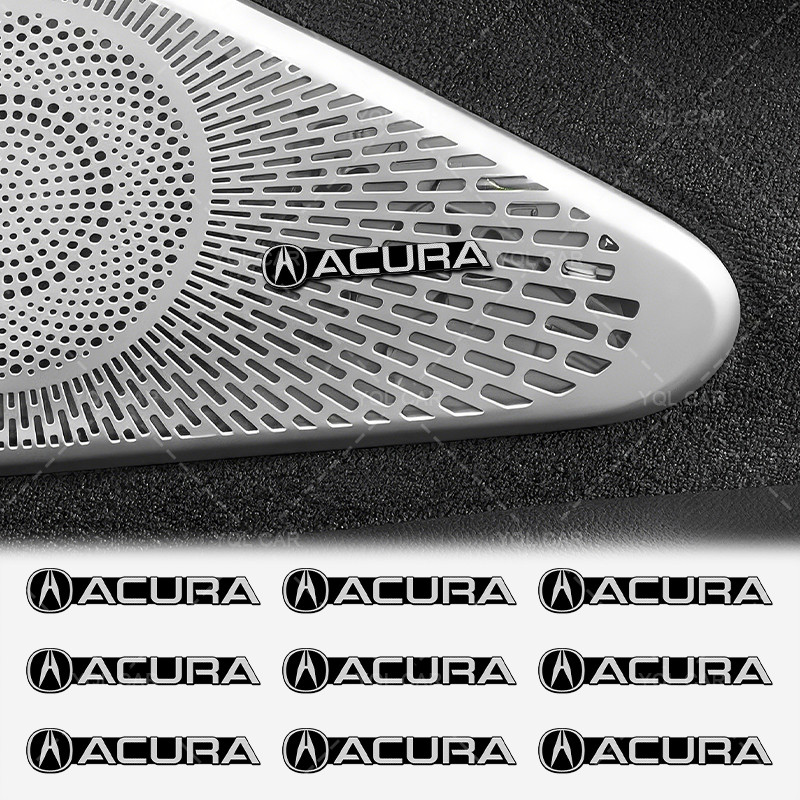 2 / 4 / 10 Chiếc Logo Xe Hơi Phong Cách Loa Âm Thanh Miếng Dán Nội Thất Ô Tô Trang Trí Video Dán Cho