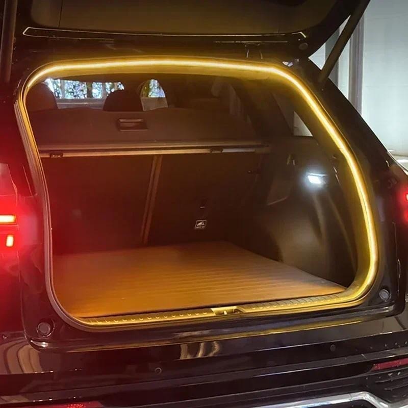 Phía Sau Thân Cây Đèn LED Thanh Dải Thân Cây Nội Thất Trang Trí Dải Đèn Cho Geely Monjaro Okavango A