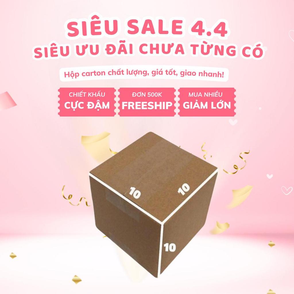 10x10x10 hộp carton gói hàng bộ 100