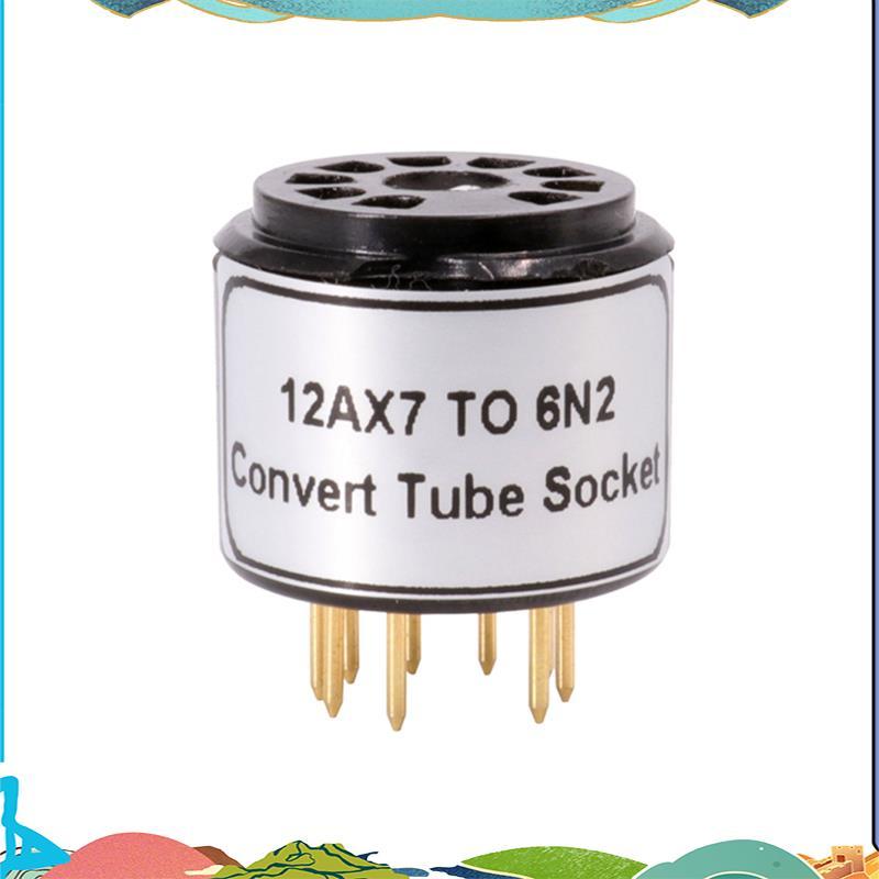 1 Ống Ổ Cắm Adapter ECC83 12AX7 Đến 6N2 6N1 6N6 Bộ Chuyển Đổi Vintage Âm Thanh DIY