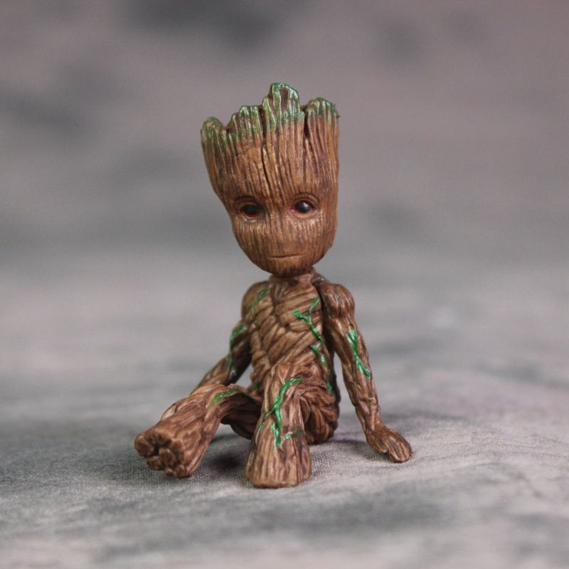 Galaxy Guard 2 Cây Nhỏ Người Groot Groot Ghế Cây Người Bé Búp Bê Hình Đồ Trang Trí