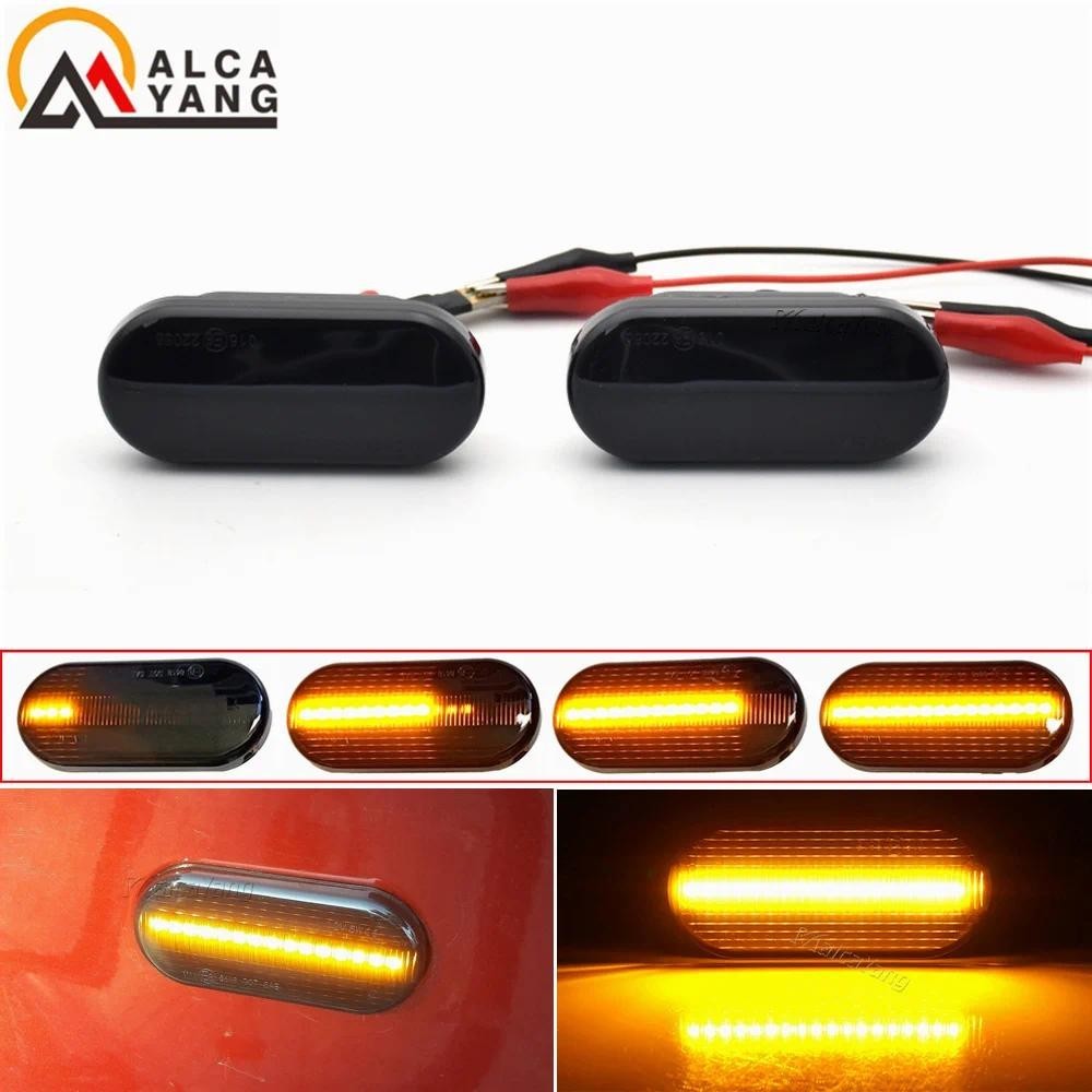 2 Chiếc Led Năng Động Bật Tín Hiệu Bên Fender Đánh Dấu Tuần Tự Blinker Cho Volkswagen VW Bora Golf 3