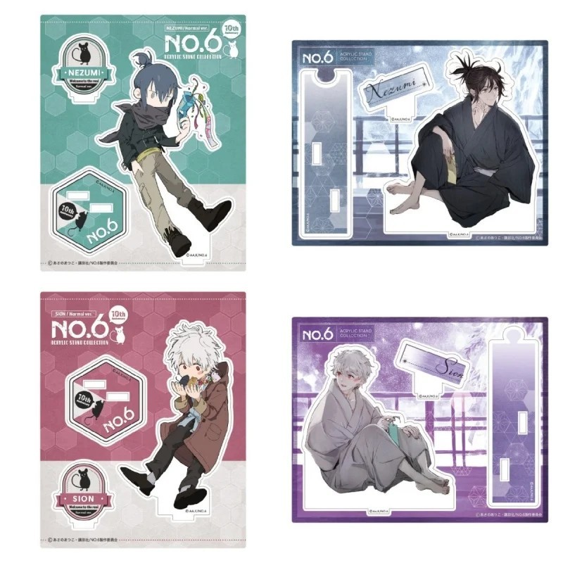 Standee Anime No.6 Nezumi Shion Mô Hình Acrylic 10cm Trang Trí Decor Bàn Học Phụ Kiện Anime Manga Qu