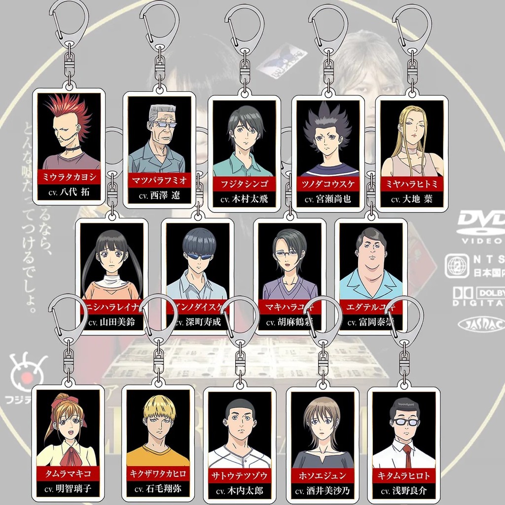 Móc khóa Liar Game Trò Chơi Dối Trá 6cm acrylic mica in 2 mặt nhân vật Kanzaki Nao Akiyama Shinichi 