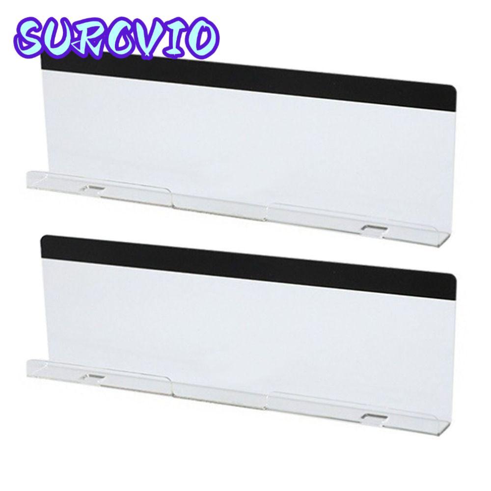 SURCVIO 2 Chiếc Màn Hình Bảng Ghi Nhớ Đáy, Bảng Ghi Nhớ Màn Hình Trong Suốt Acrylic Gắn Đáy, Có Lỗ S
