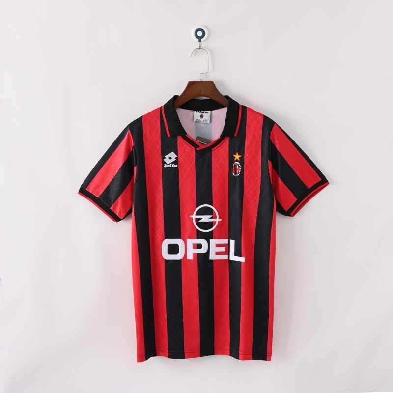 1995 / 96 AC Milan Retro Edition Áo thi đấu sân nhà Áo bóng đá S-2XL