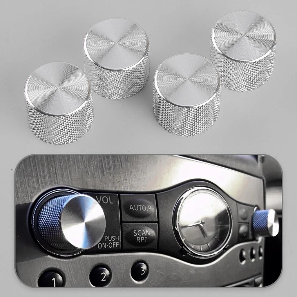 4 Nút Radio & A / C Phù Hợp Cho Infiniti G37 G35 Q40 Q60 FX35 37 50 QX50 QX70 EX35 37 Skyline V36 Bạ