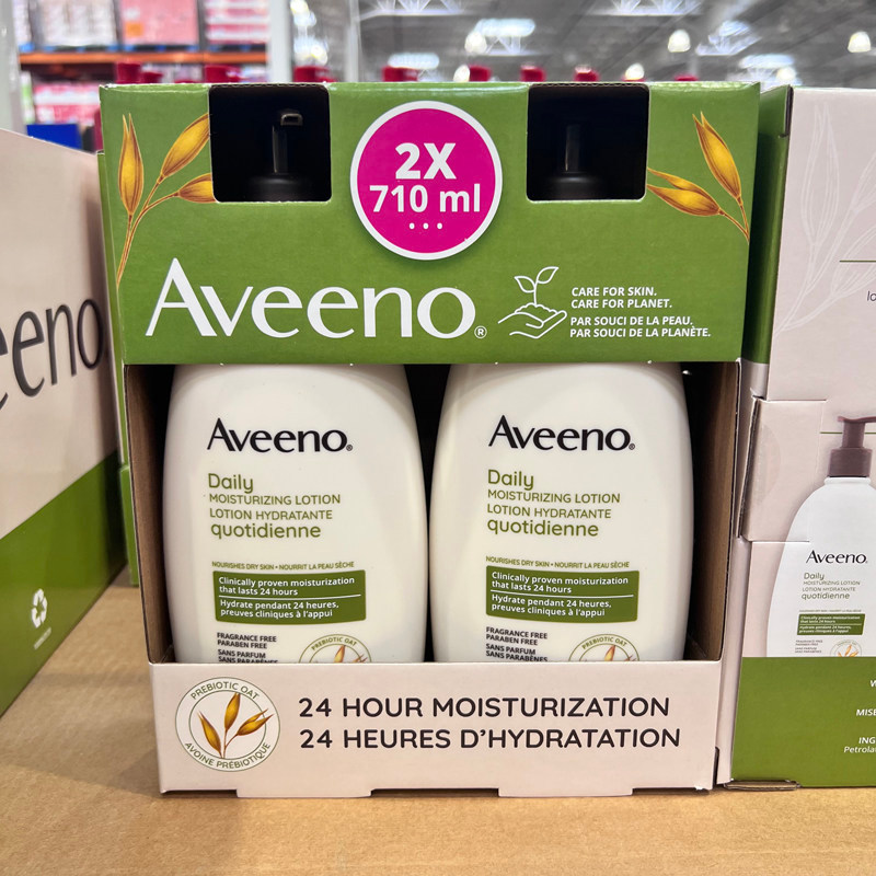 Sữa dưỡng thể yến mạch Aveeno Aveeno Aveeno Canada có sẵn 710ml Hoa oải hương làm dịu không mùi 532m