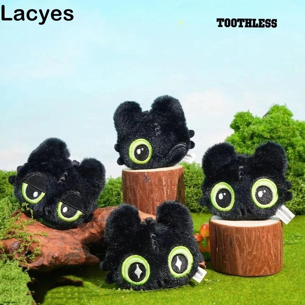 LACYES 1 Đôi Cách Huấn Luyện Rồng Móc Khóa, Hoạt Hình Night Fury Không Răng Mặt Dây Chuyền Sang Trọn