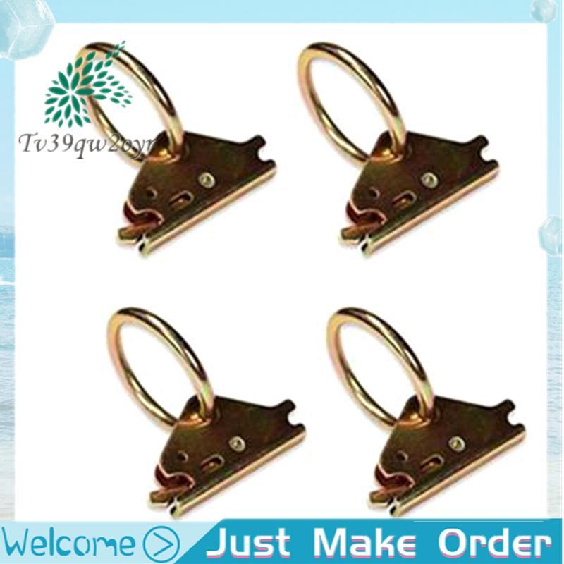 4 Gói Thép E-Track O-Ring Tie-Down Neo cho E-Track Tie-Down Hệ thống Hàng hóa an toàn trong Xe kéo p