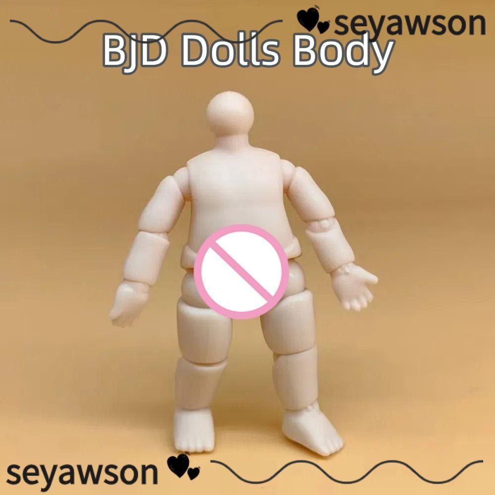 Búp bê cơ thể SEYAWSON, Búp bê hình PVC cao 3in 4in, Nhiều khớp Búp bê Anime bền bỉ Thân búp bê BJD 